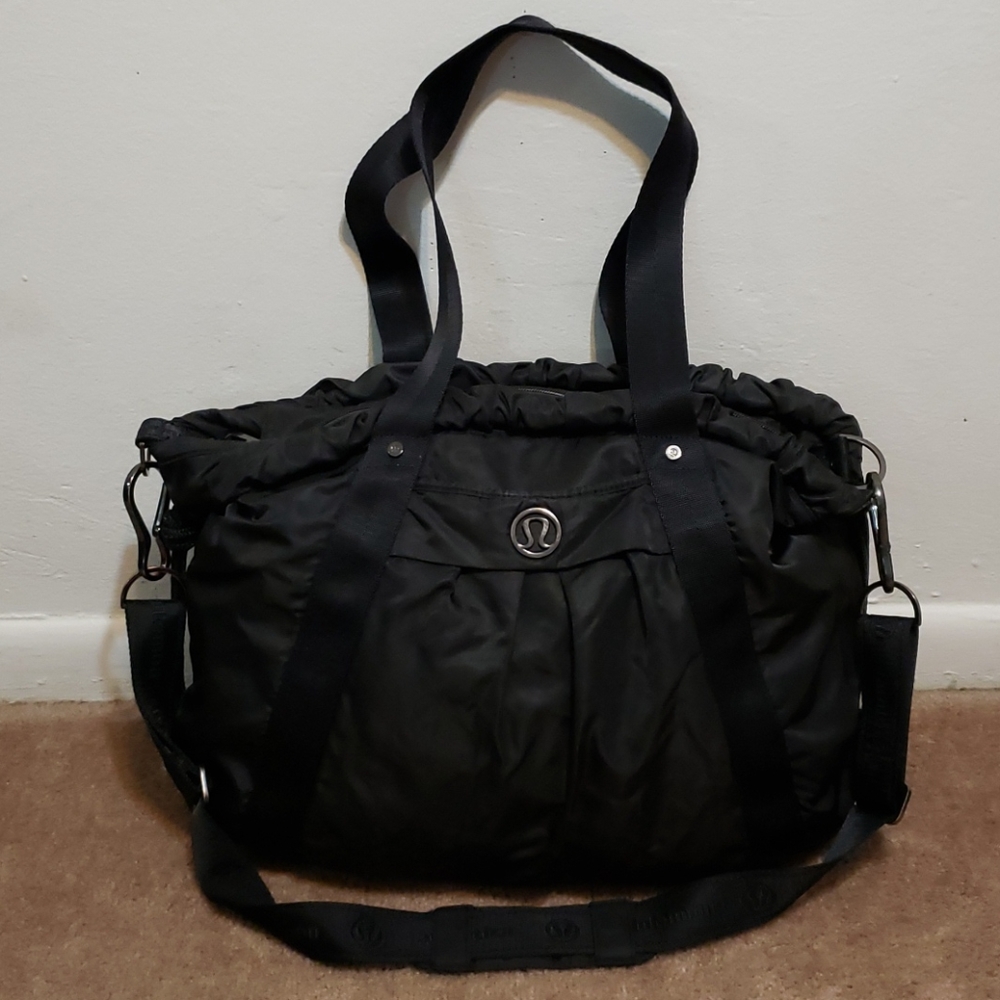 lululemon athletica Black Shoulder Tote Bag
